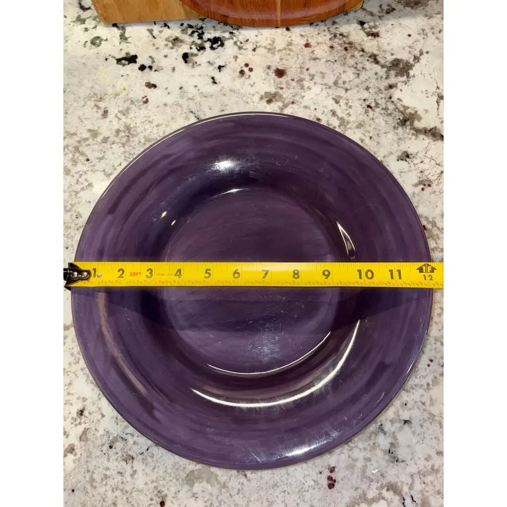 Pottery Barn Sausalito Fig Purple Large Dinner Plate 12” Preowned